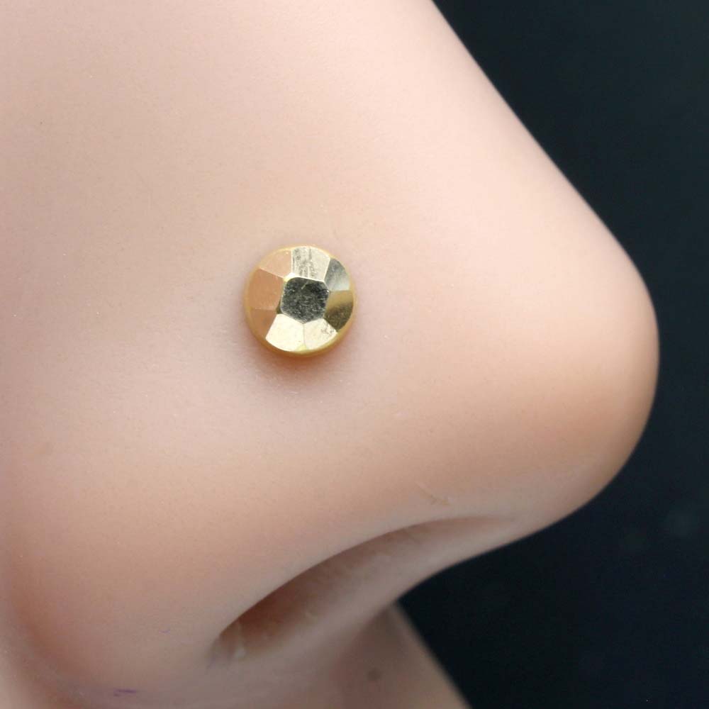 Faux Nose Piercing Ring Hoop Nose Ring Gold (set Of 3) Surgical Steel 6-mm  22-G. | eBay