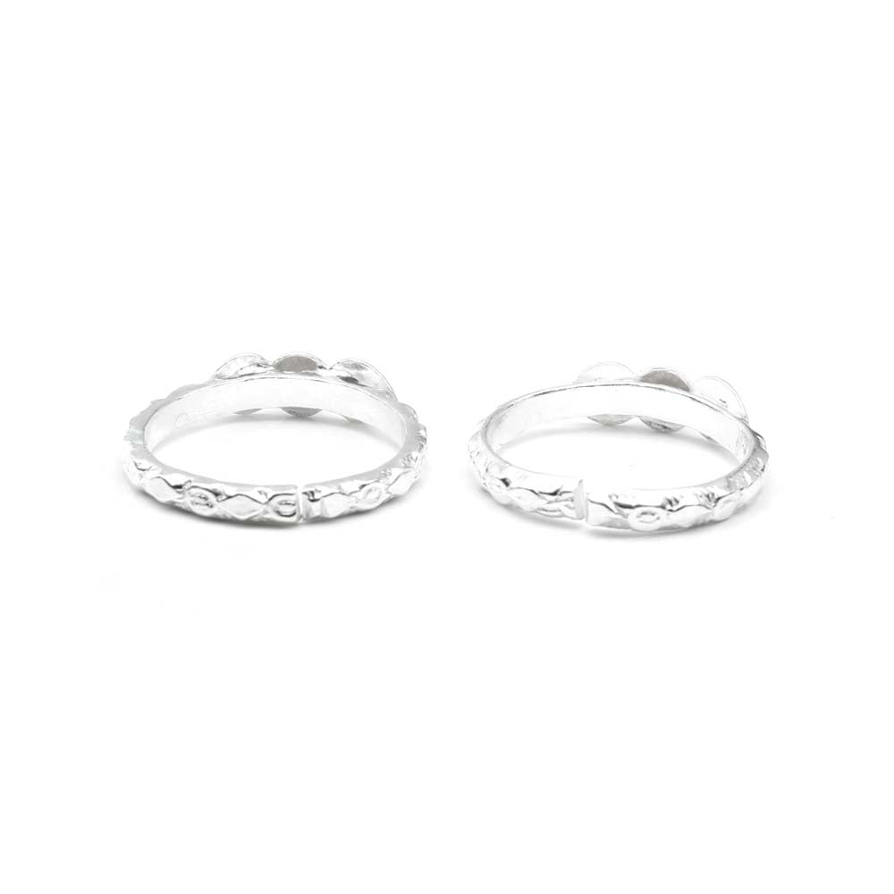 Ethnic Handmade Toe Ring Pair Real Solid Silver bichhiya for women