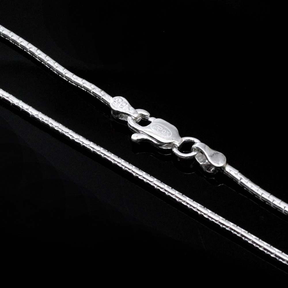 925 Real Solid Silver Indian Style Chain 24.5" Neck Chain