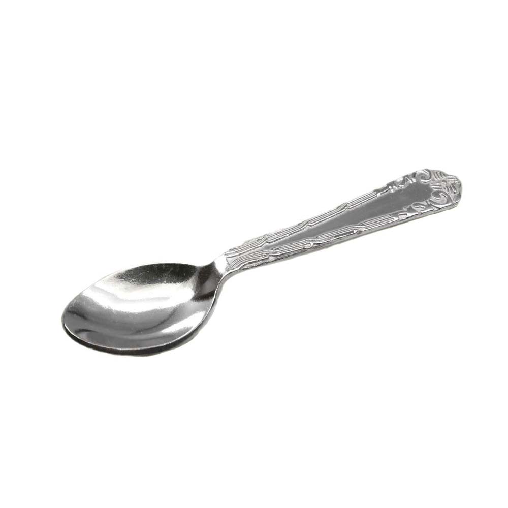 Real Sterling Silver Baby Spoon Utensils Gift for Kids 9 Cm