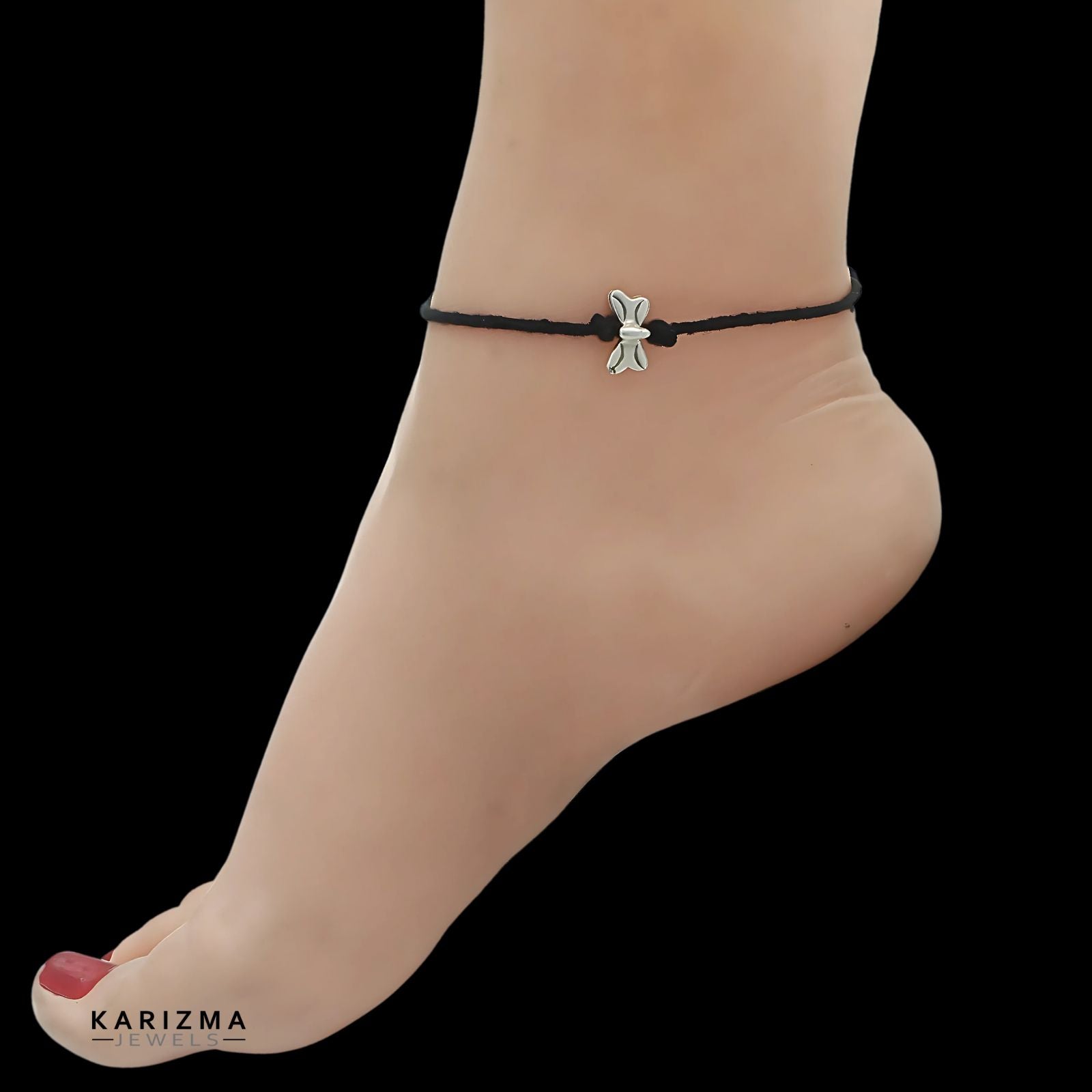 Silver Ankle Bracelets Indian Silver Anklets for Worldwide Shipping Karizma Jewels