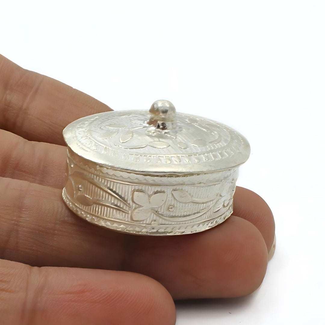 Real Silver Honey Container Dibbi for Red Book Remedy