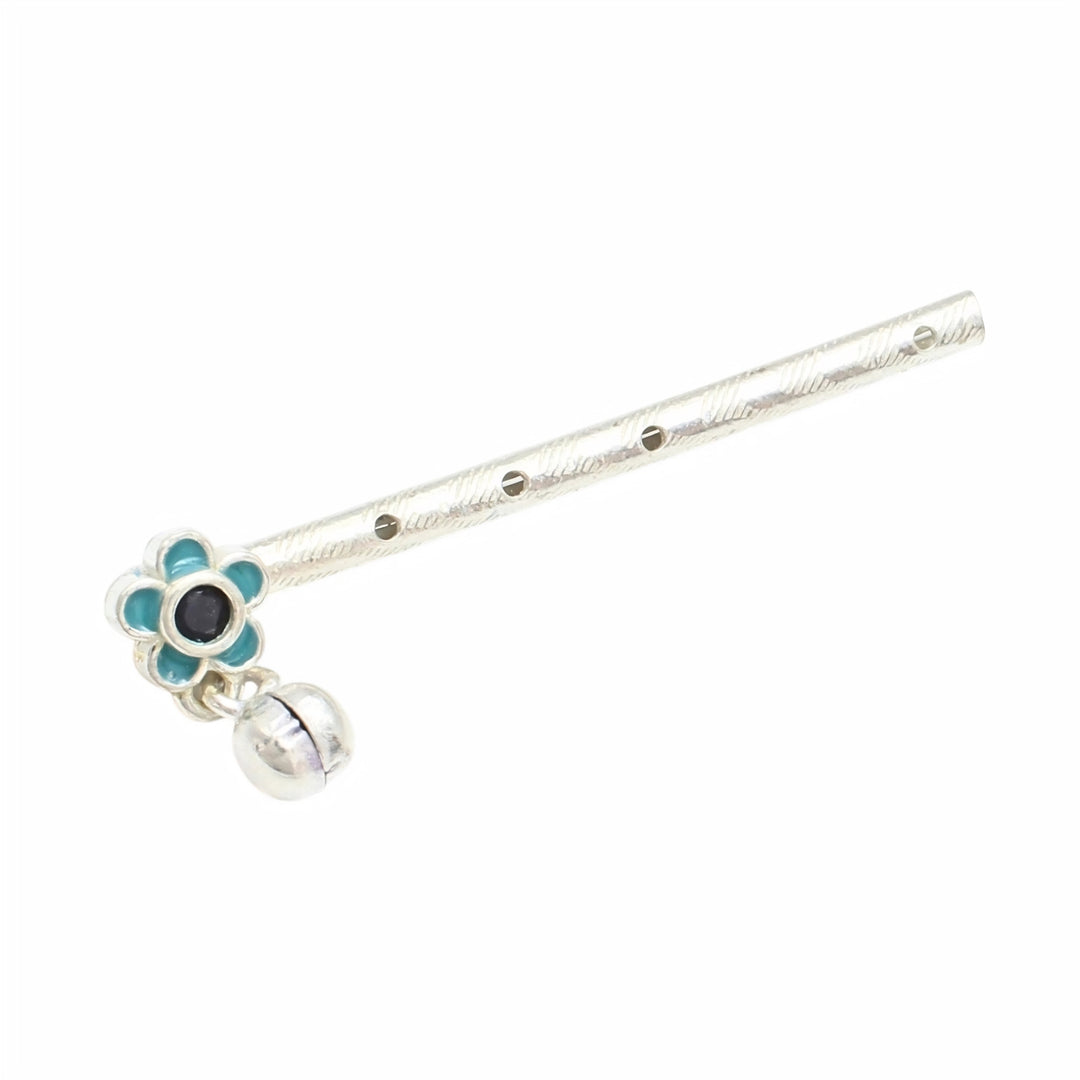 Premium Designer Lord Krishna Silver Flute Basuri