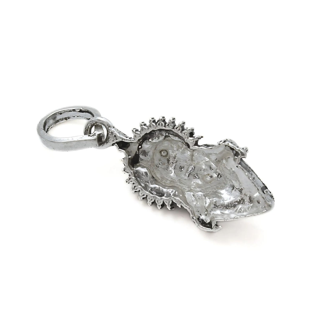 925 Real Sterling Silver Oxidized Hindu Spiritual Lord Hanuman Pendant