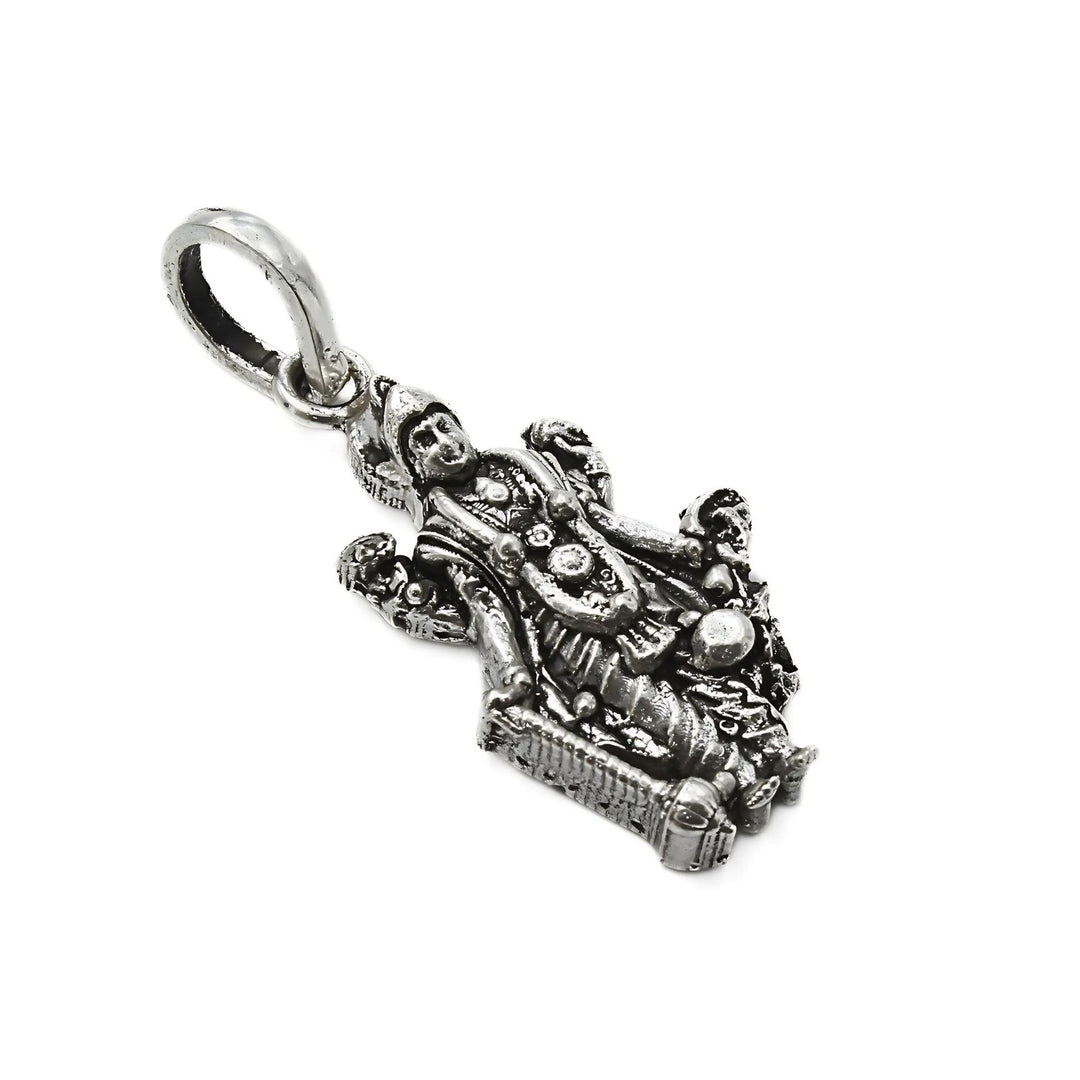 925 Real Sterling Silver Oxidized Antique Design Lord Vishnu Pendant
