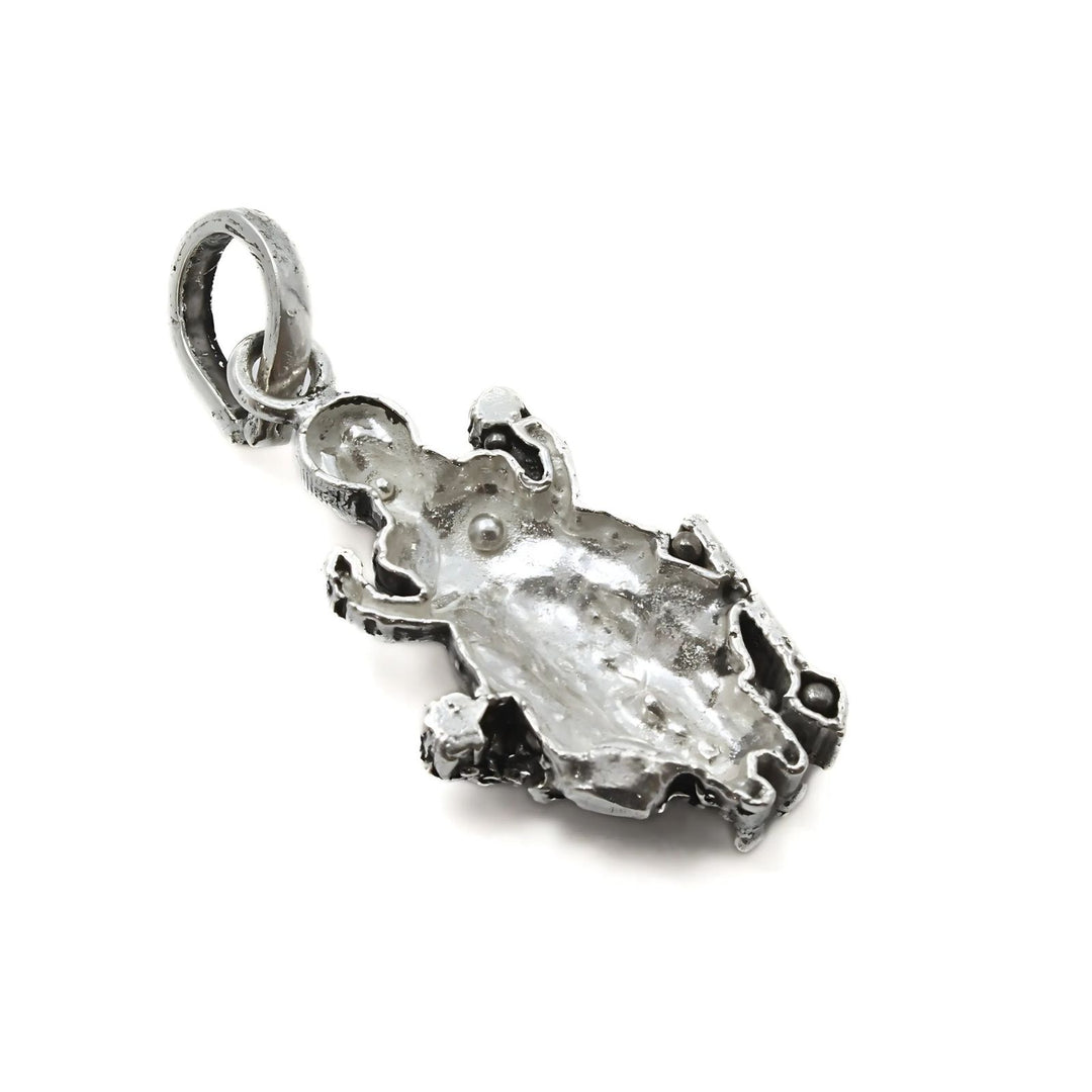 925 Real Sterling Silver Oxidized Antique Design Lord Vishnu Pendant