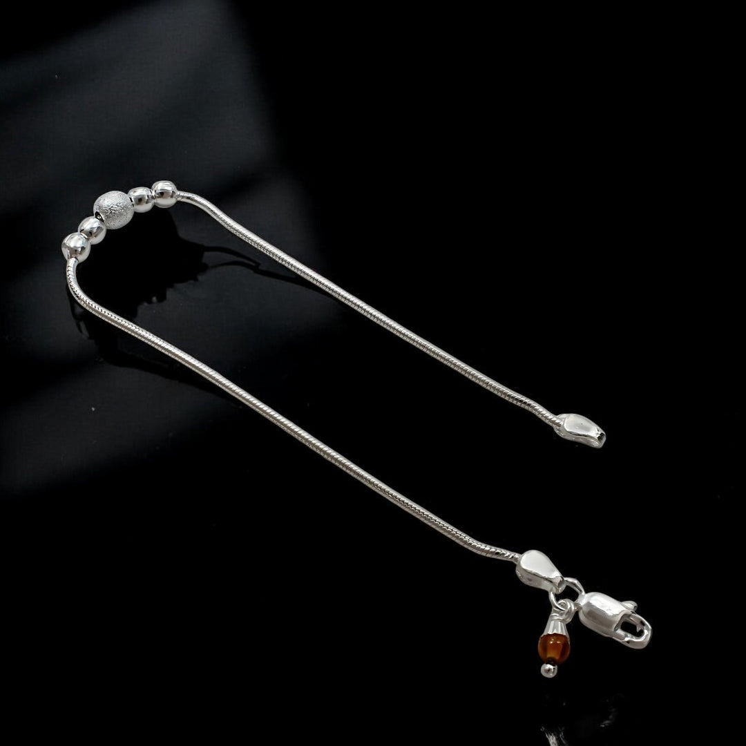 Real Silver Bracelet unique trendy Rakhi 8.3"