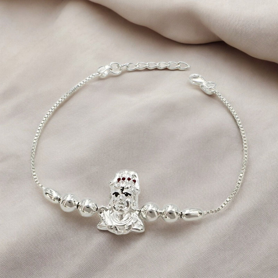 925 Real Sterling Silver Bracelet Shiva Rakhi – Karizma Jewels