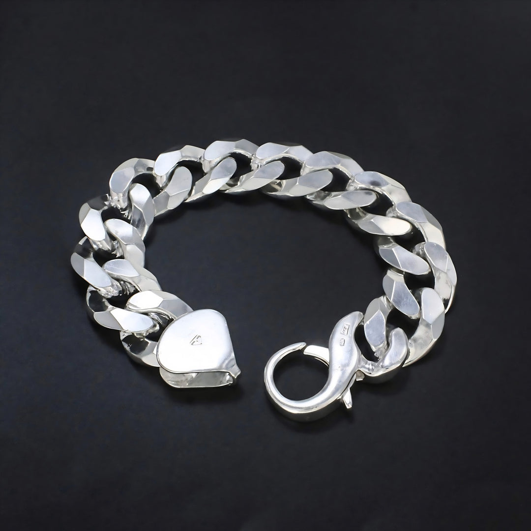 Men's Premium Cuban Link Wrist Bracelet – Classic Silver Style