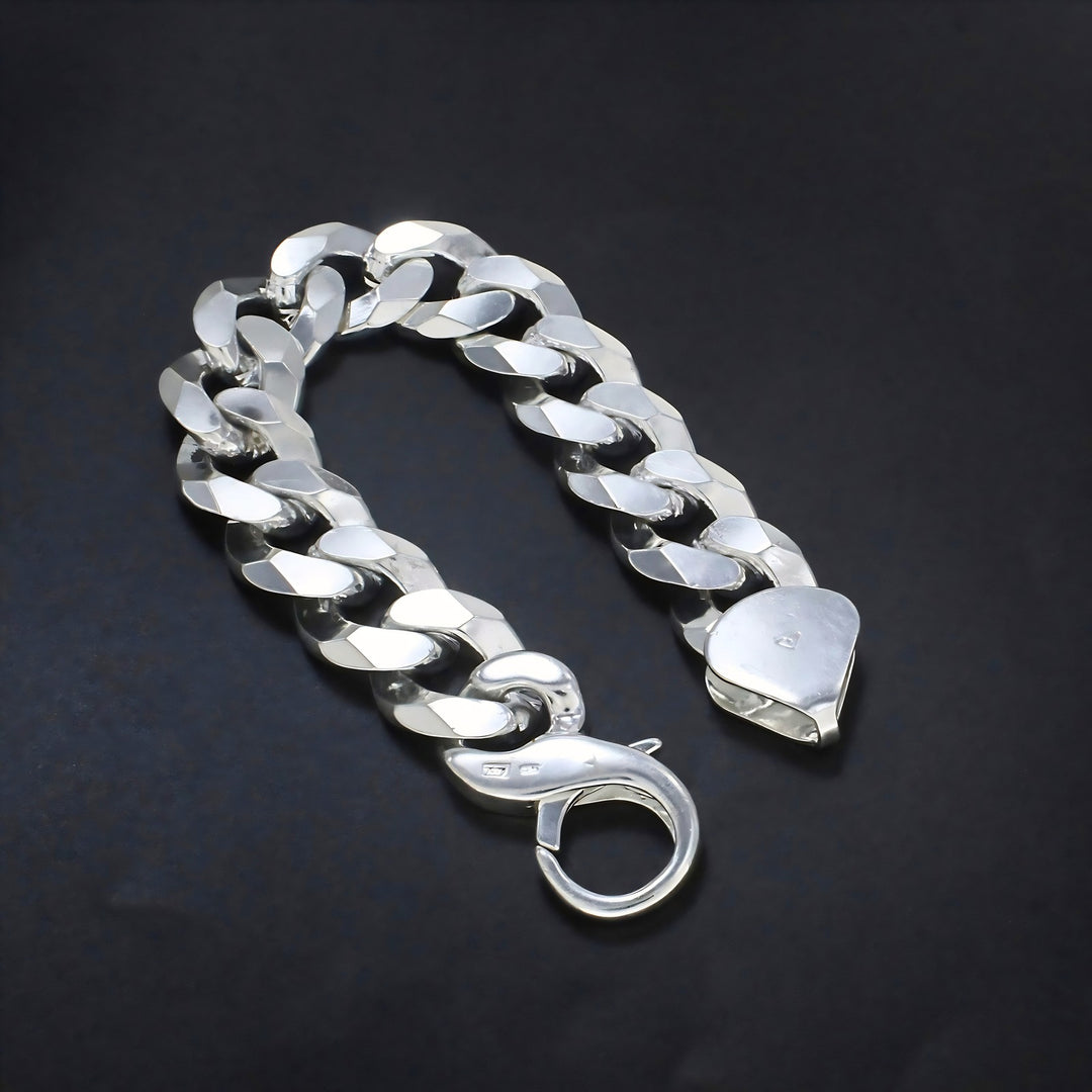 Men's Premium Cuban Link Wrist Bracelet – Classic Silver Style