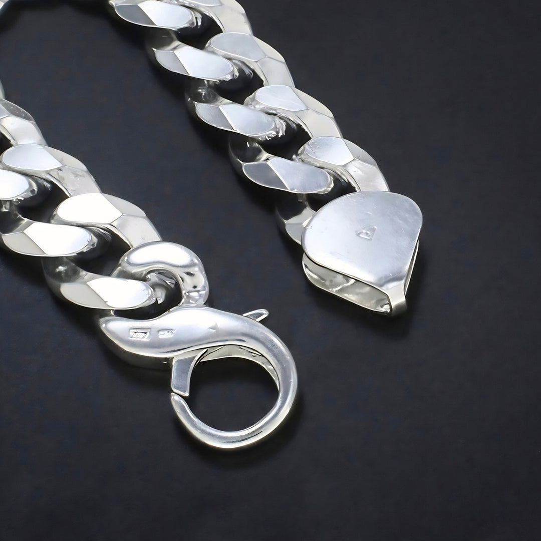 Men's Premium Cuban Link Wrist Bracelet – Classic Silver Style