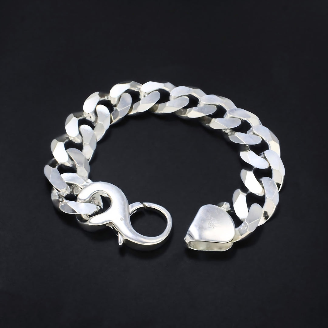 Bold Cuban Chain Bracelet for Men – Genuine 925 Sterling  Silver