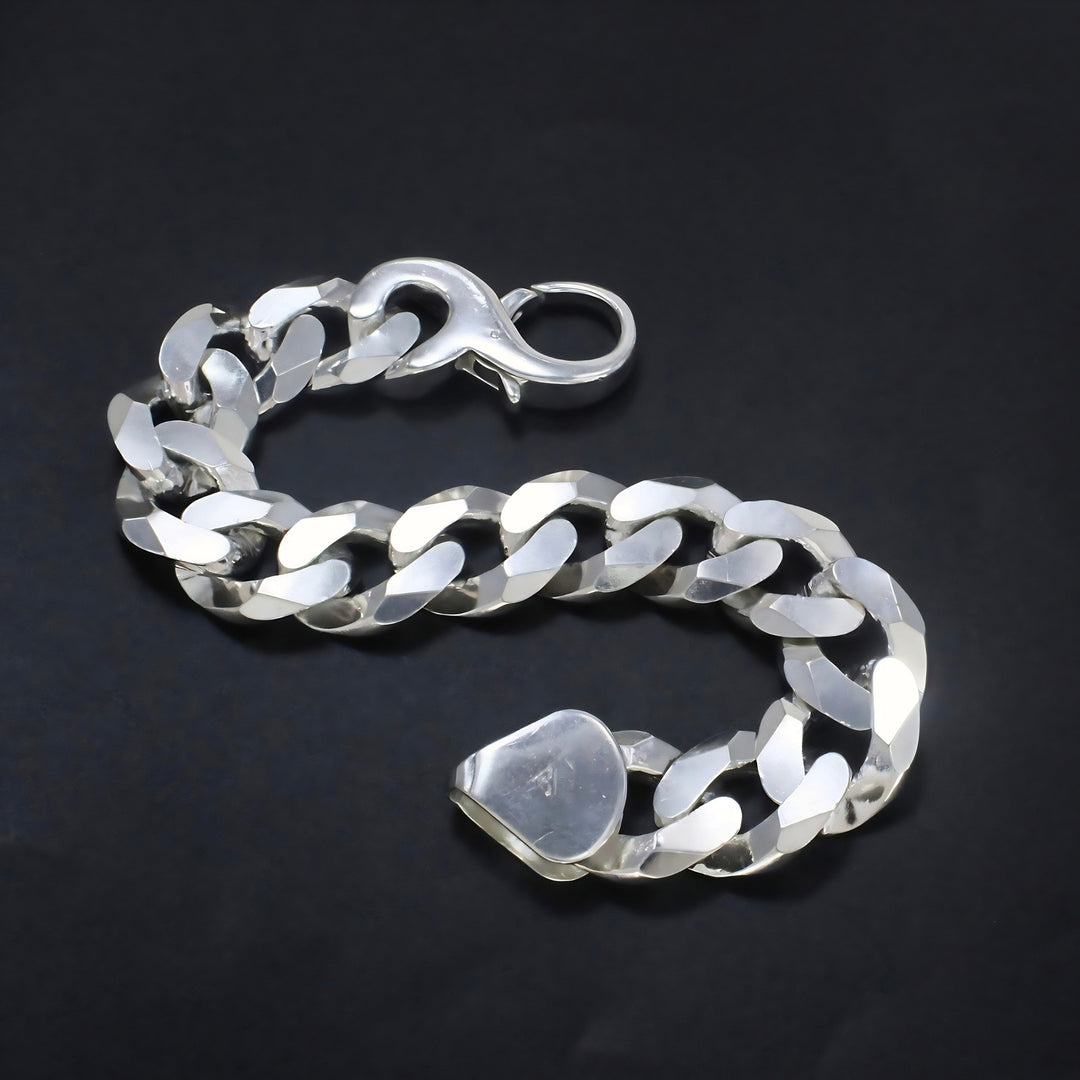 Bold Cuban Chain Bracelet for Men – Genuine 925 Sterling  Silver