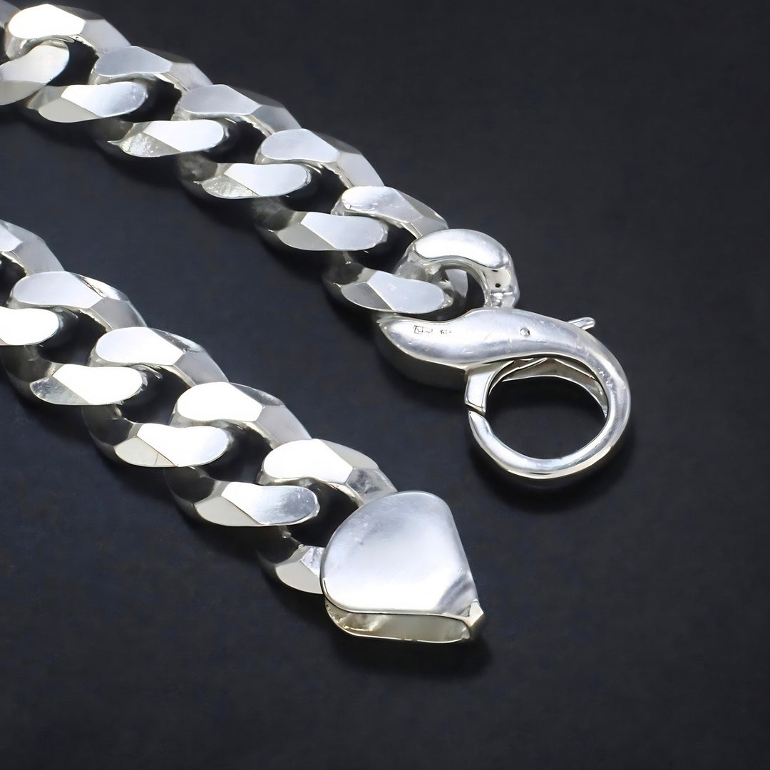 Bold Cuban Chain Bracelet for Men – Genuine 925 Sterling  Silver