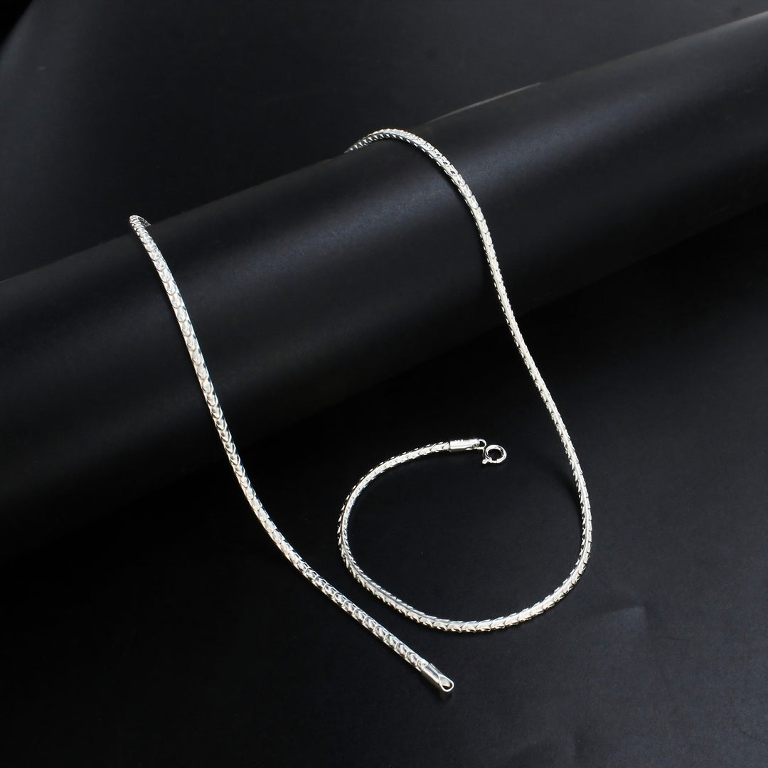 Indian Classic 925 Sterling Silver Chain - 20 inch