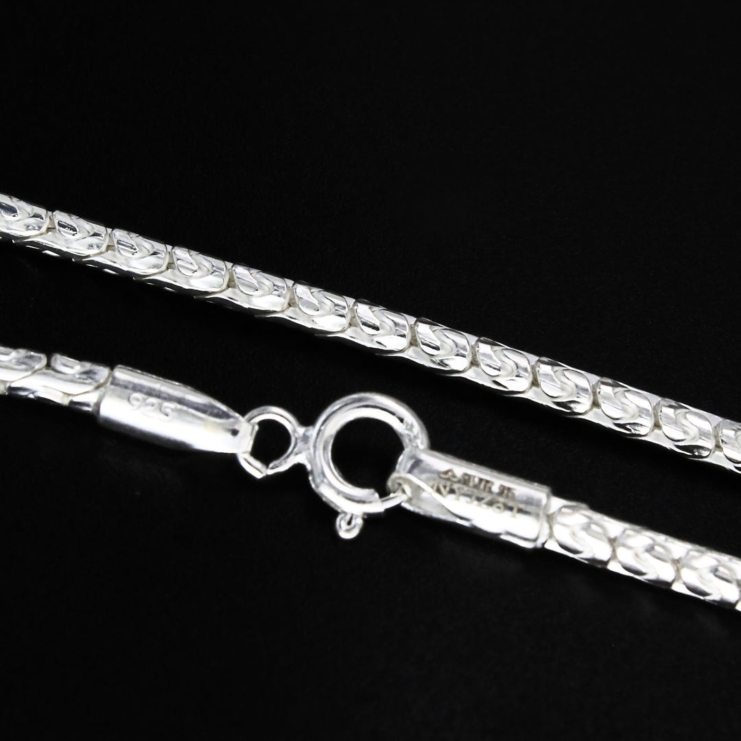 Indian Classic 925 Sterling Silver Chain - 20 inch