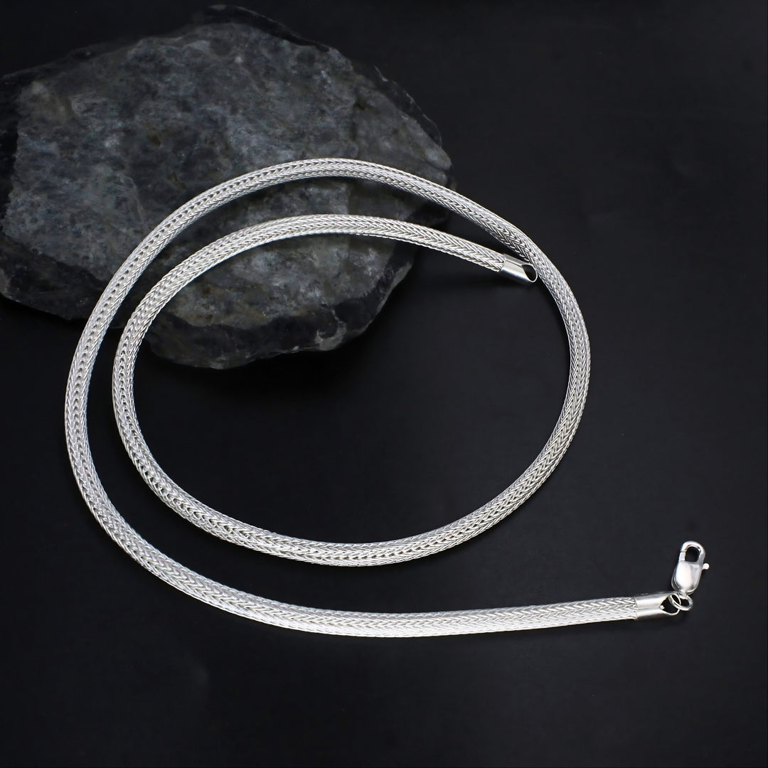 Premium 925 Sterling Snake Bone Chain - 24 inch