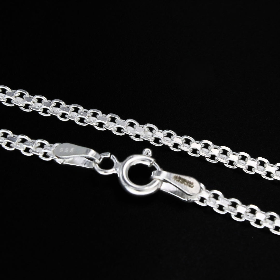 Luxury Look 925 Real Silver Bismark Chain - 20 inch