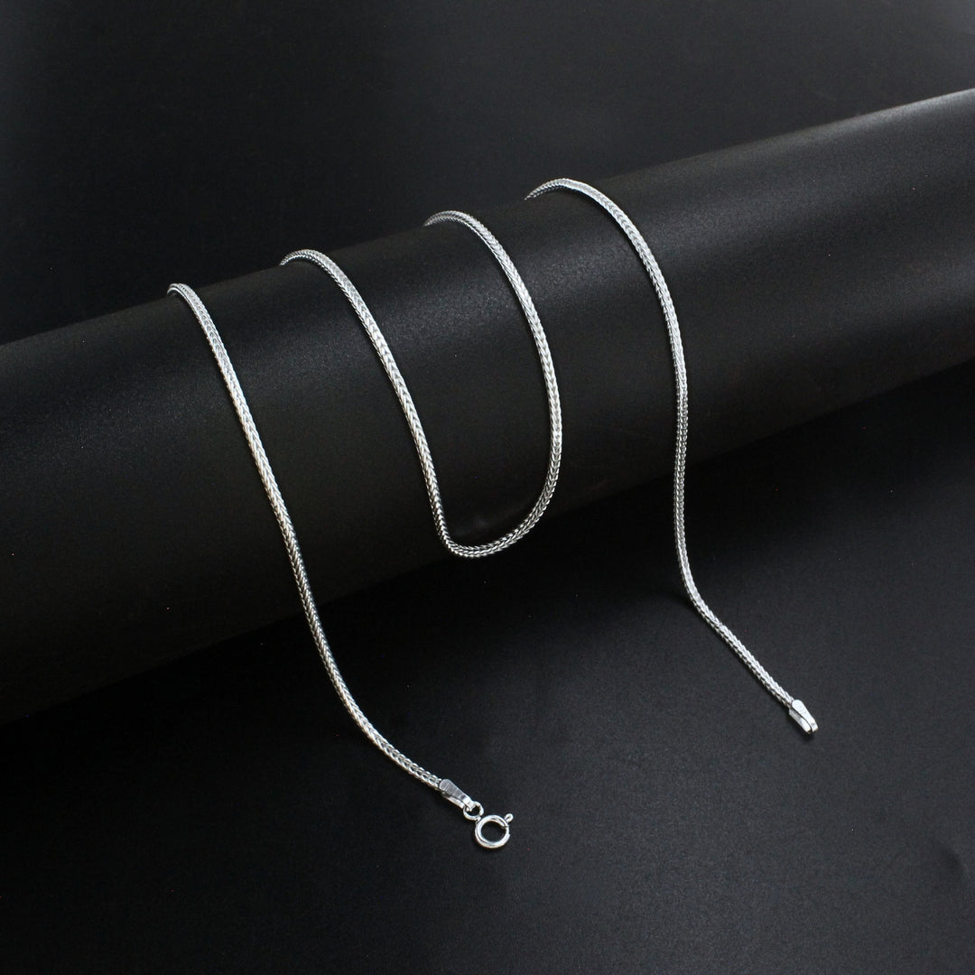 Light Weight 925 Sterling Silver Foxtail Chain for Men & Women