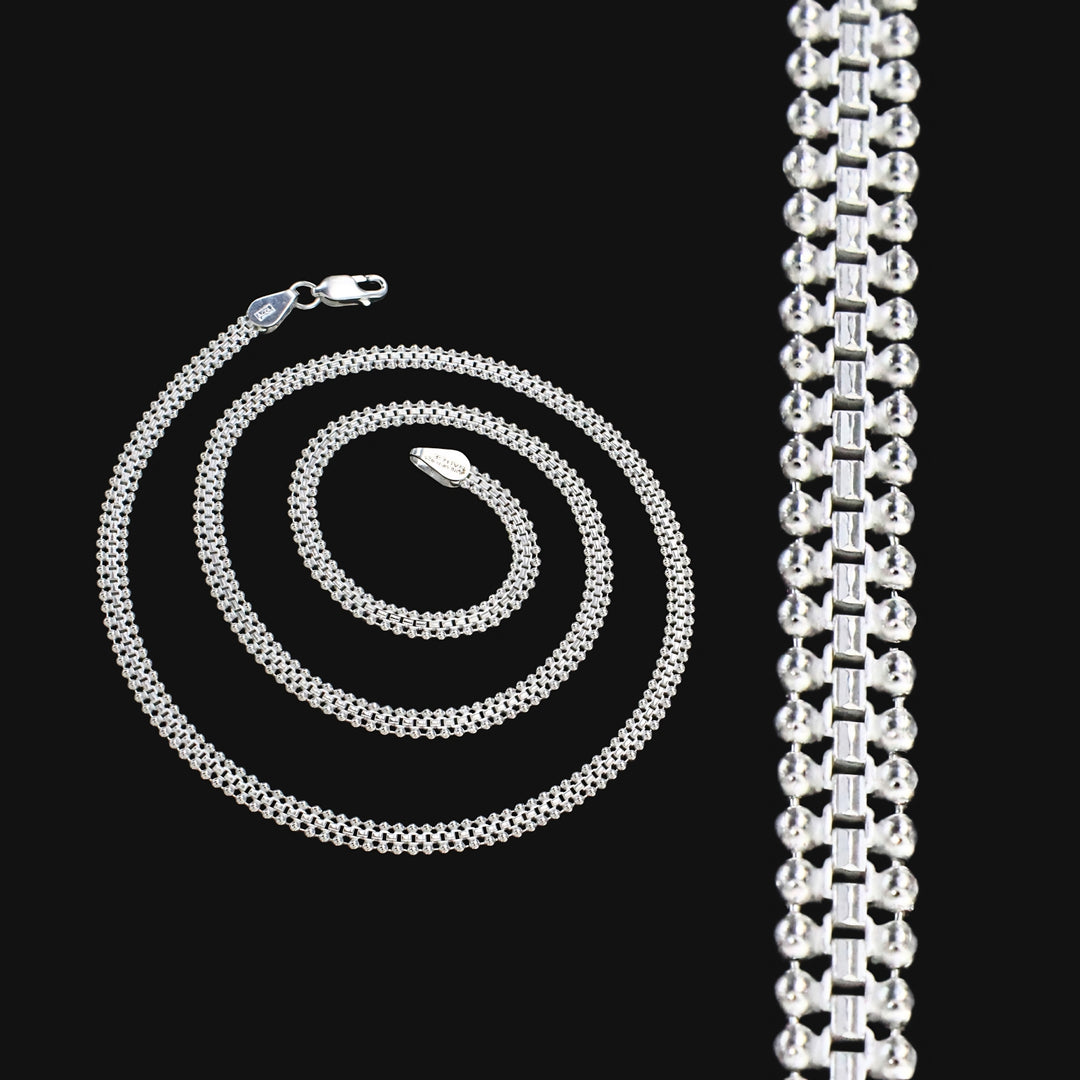 Royal Look 925 Sterling Silver Unisex Chain  - 20inch