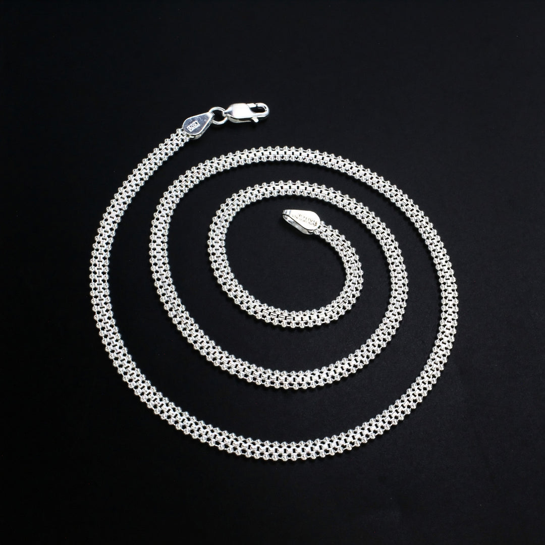 Royal Look 925 Sterling Silver Unisex Chain  - 20inch
