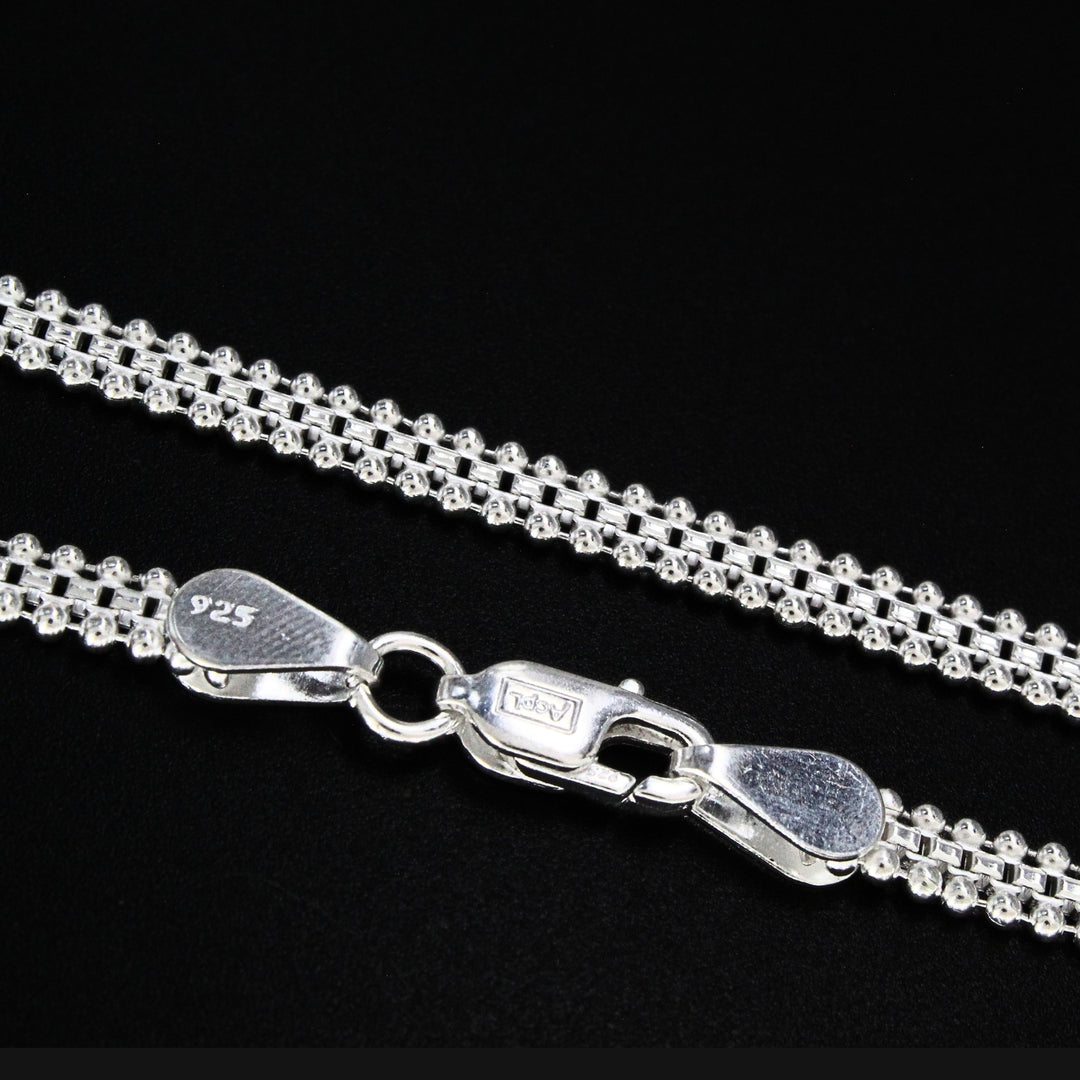 Royal Look 925 Sterling Silver Unisex Chain  - 20inch