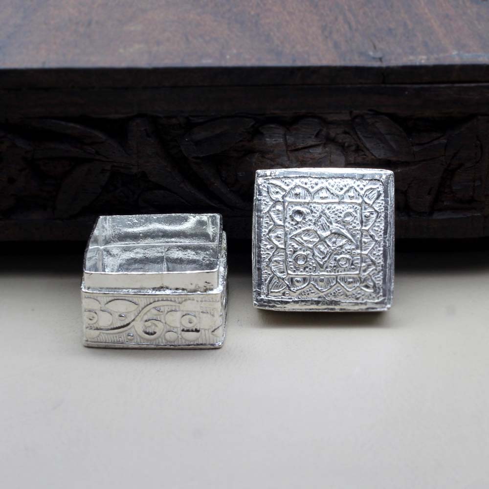 High-Quality Real Silver honey container dibbi for red book remedy