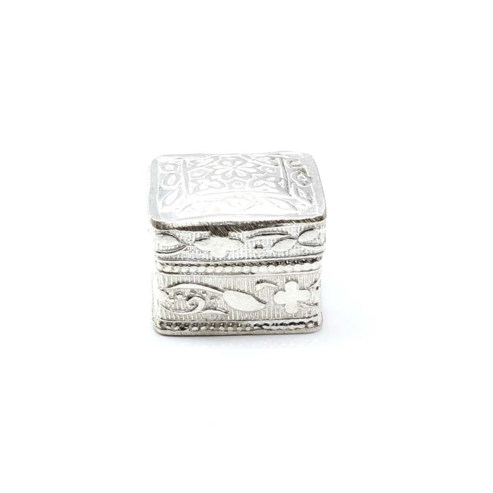 Indian Real Silver honey container dibbi for red book remedy
