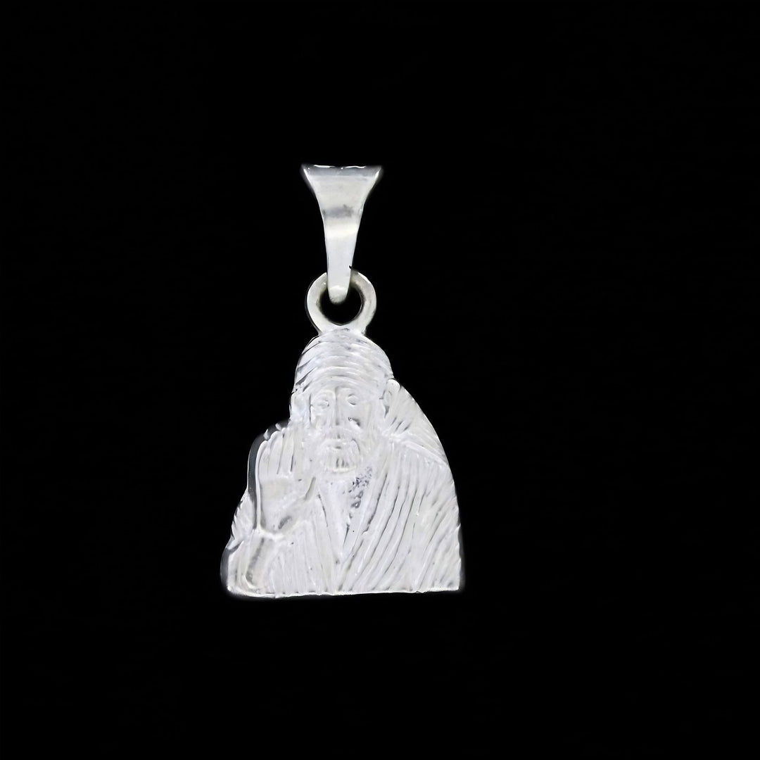 Premium Silver Sai Baba Pendant – Devotional Jewellery