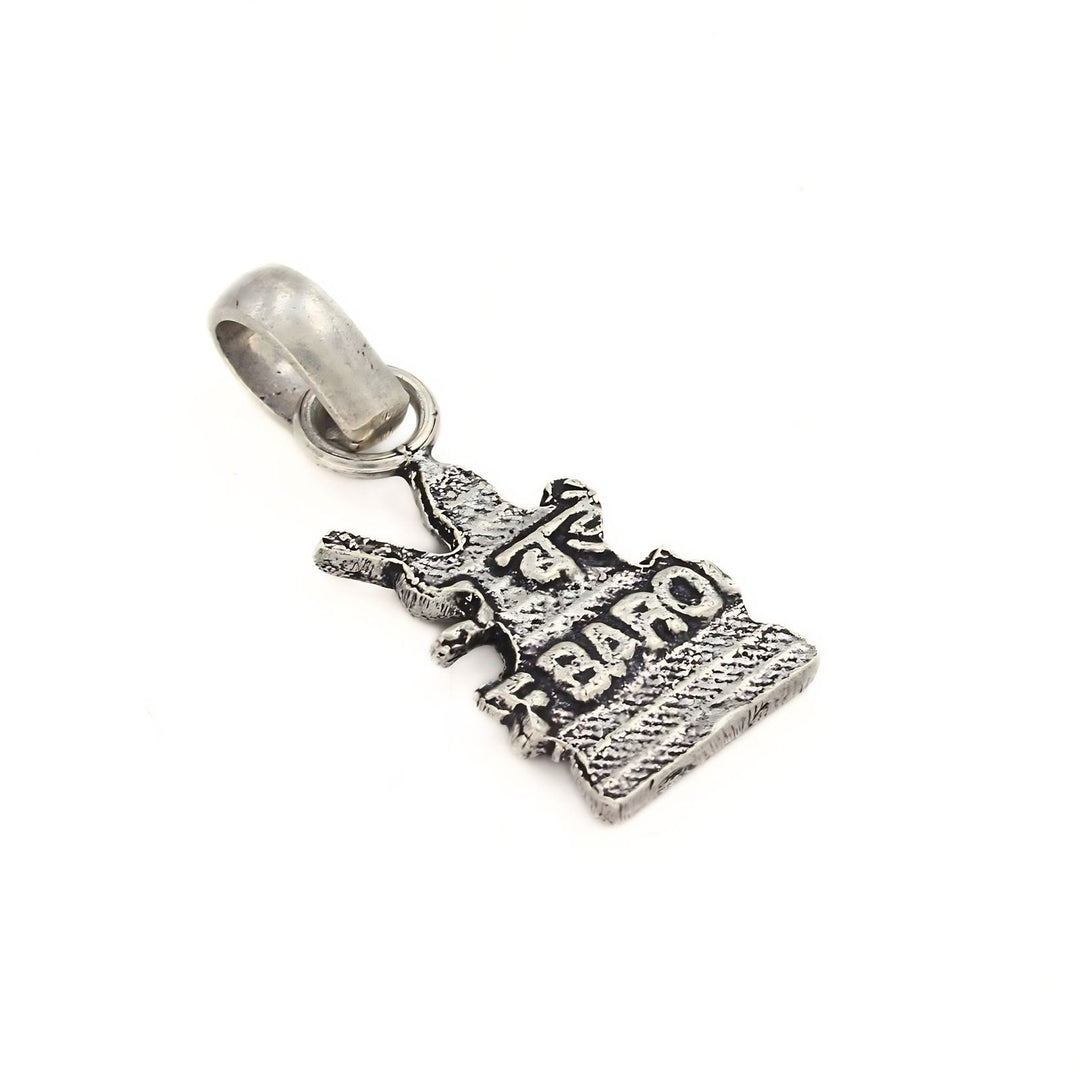 Real Silver Saraswati Oxidized Pendant – Symbol of Wisdom and Knowledge