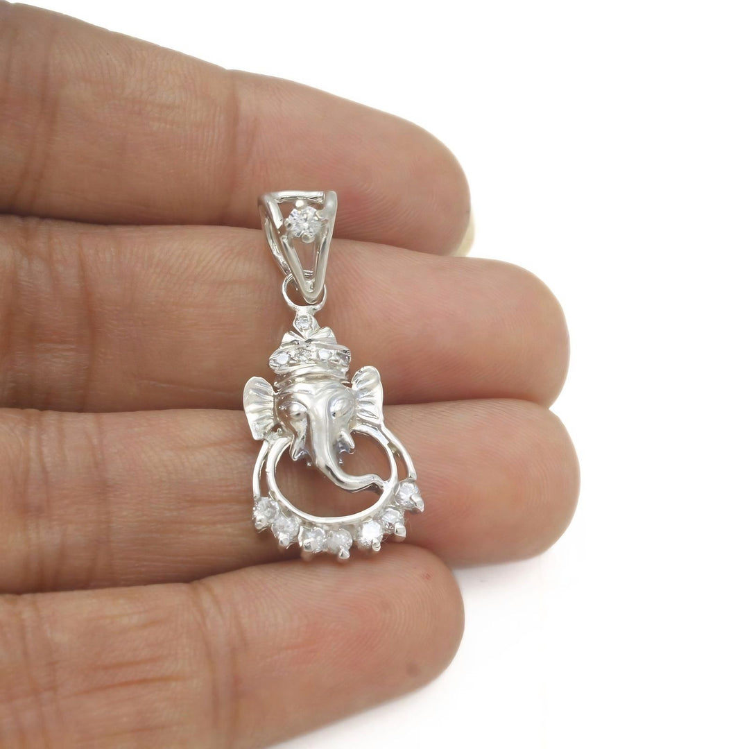 Premium 925 Sterling Silver Ganpati Bappa Pendant