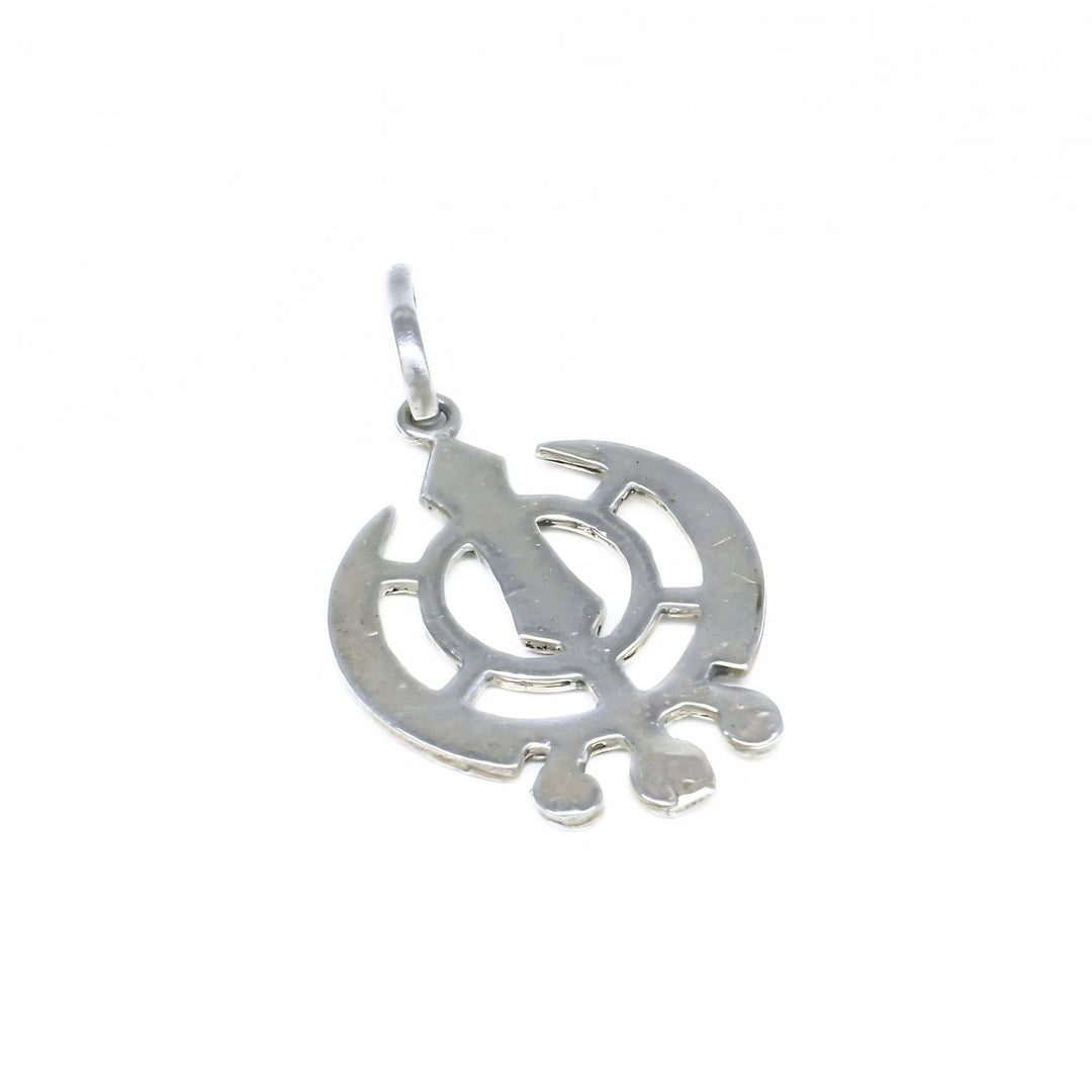 Unique Designer Heritage Khanda Sahib Pendant – Sterling Silver Jewellery