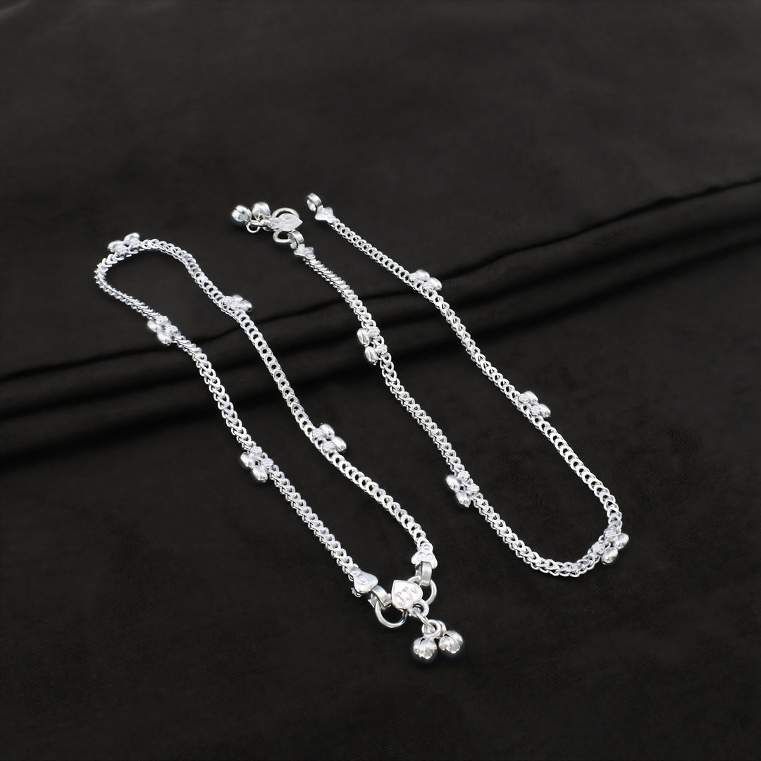 Trendy Real Silver Anklet for Daily Wear