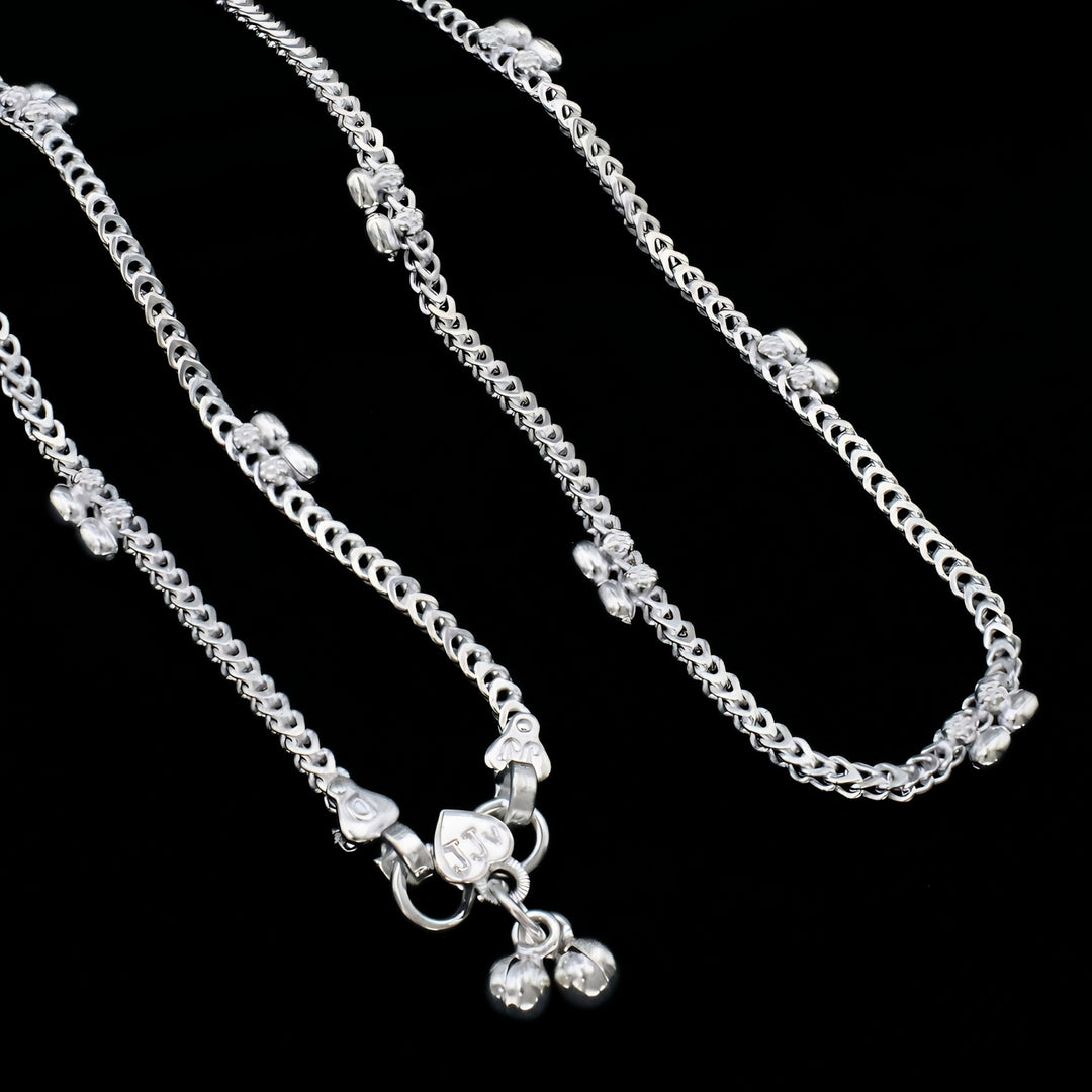 Trendy Real Silver Anklet for Daily Wear