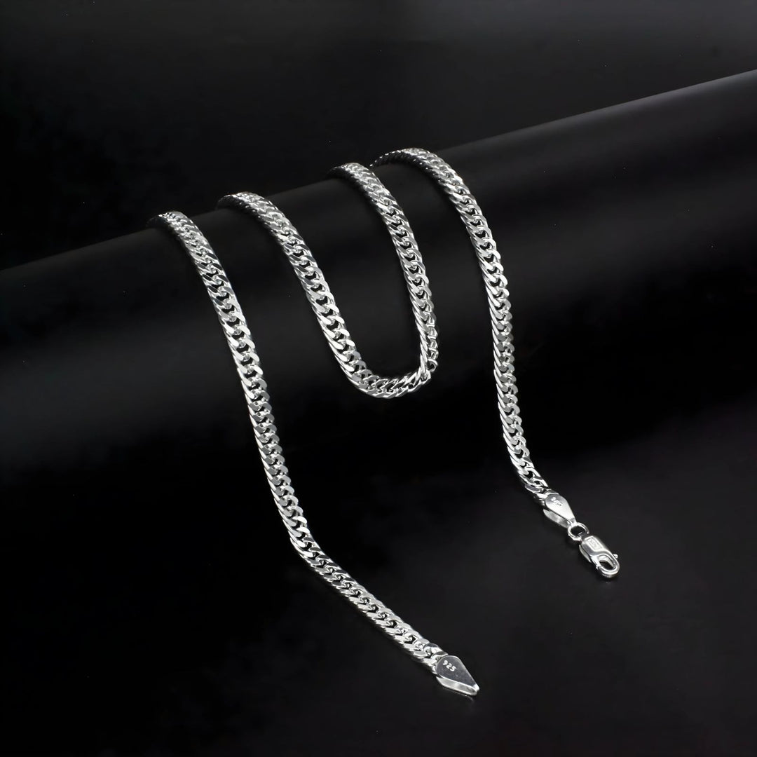 925 Sterling Silver closed Cuban Link Neck chain 20"