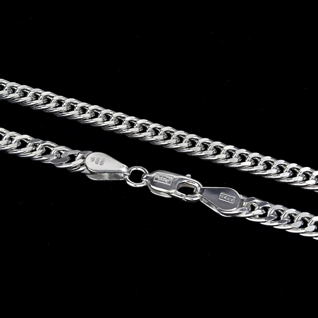 925 Sterling Silver closed Cuban Link Neck chain 20"