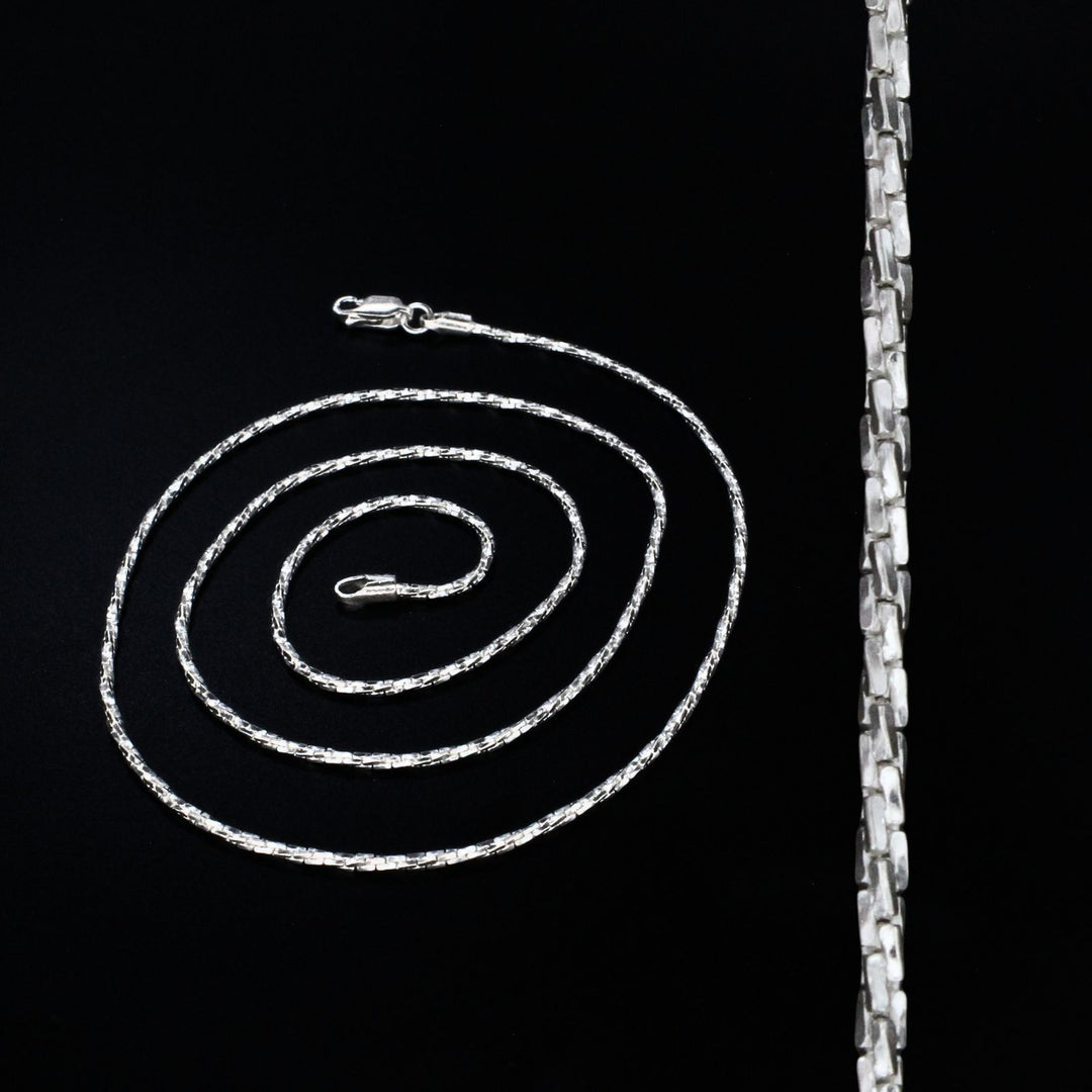 Daily wear Real Silver Link Neck chain 24"