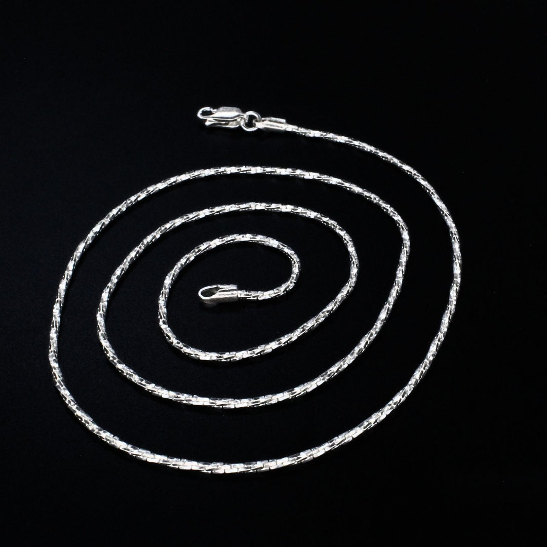 Daily wear Real Silver Link Neck chain 24"