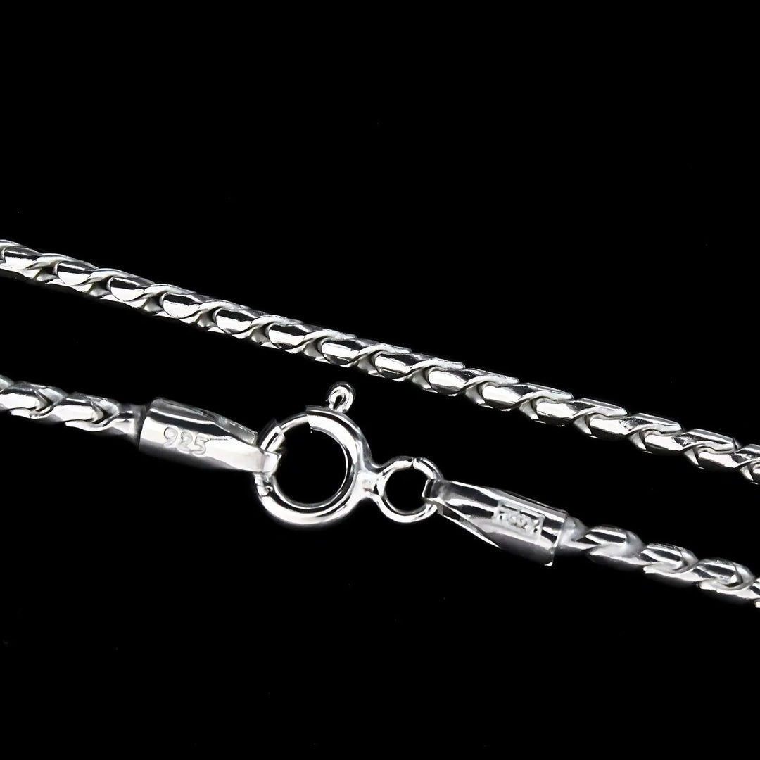 925 Sterling Silver women handmade Excellent Neck chain 20"