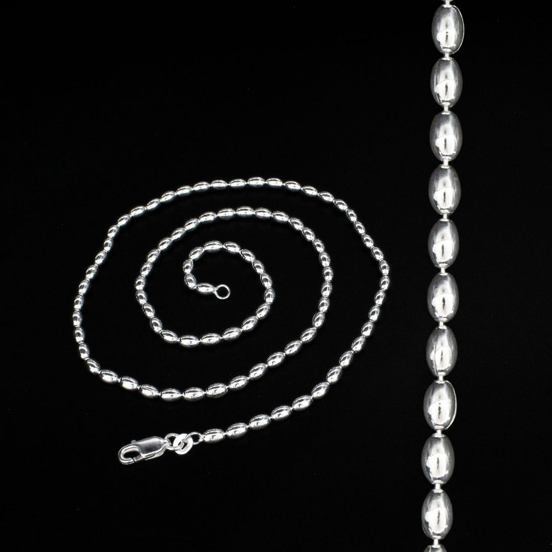 925 Sterling Silver women capsule design Neck chain 20"