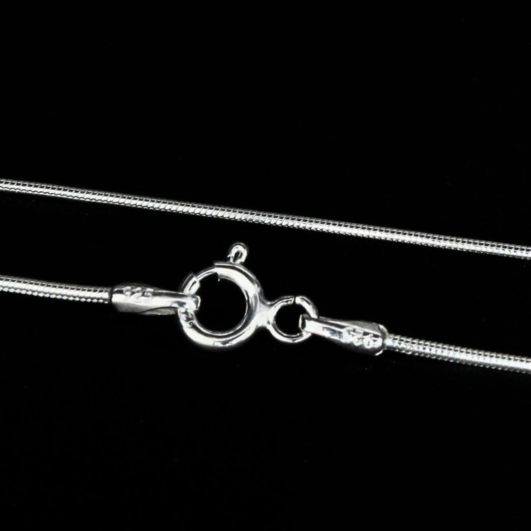 925 Sterling Silver handmade Snake Neck chain 18"