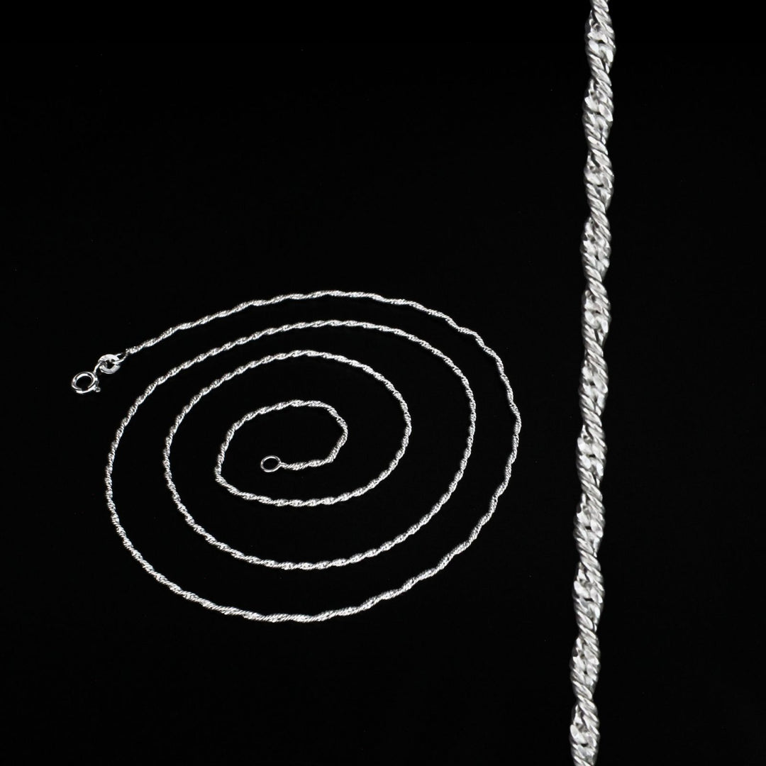 925 Sterling Silver women Excellent rope design Neck chain 24"