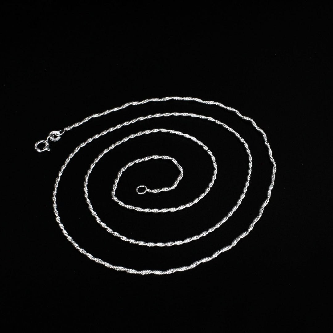 925 Sterling Silver women Excellent rope design Neck chain 24"