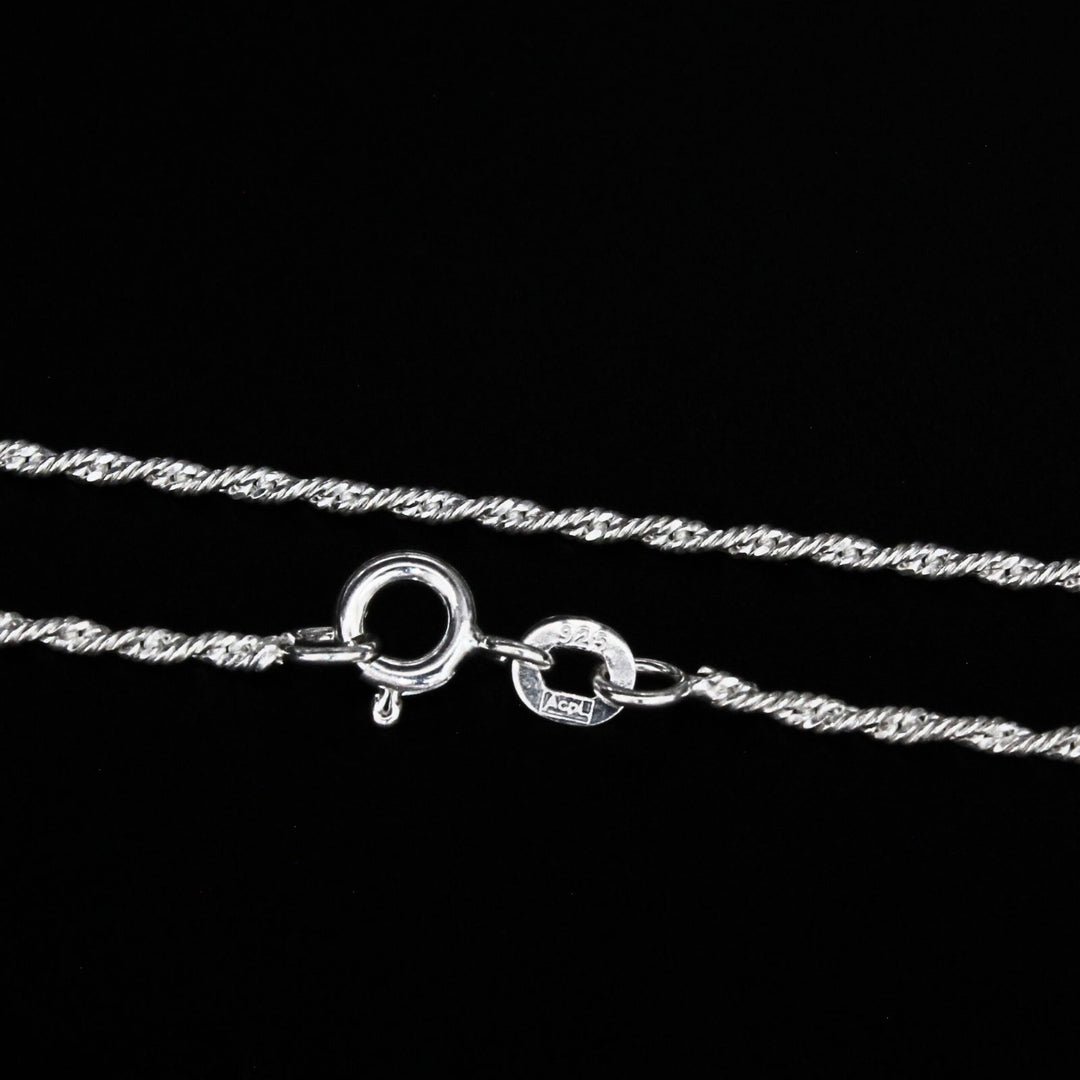 925 Sterling Silver women Excellent rope design Neck chain 24"