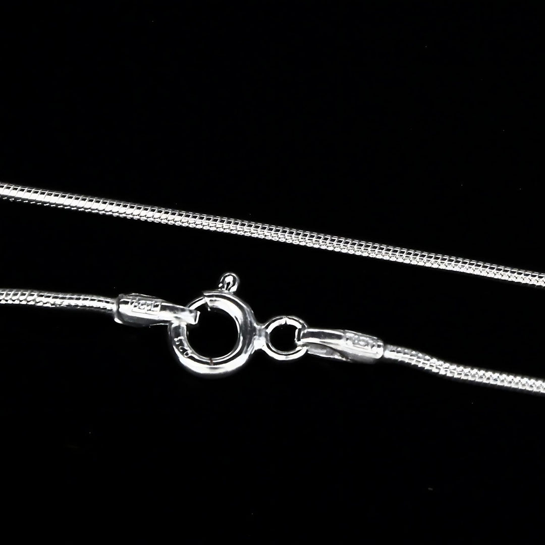 925 Sterling Silver women light weight snake link Neck chain 20"
