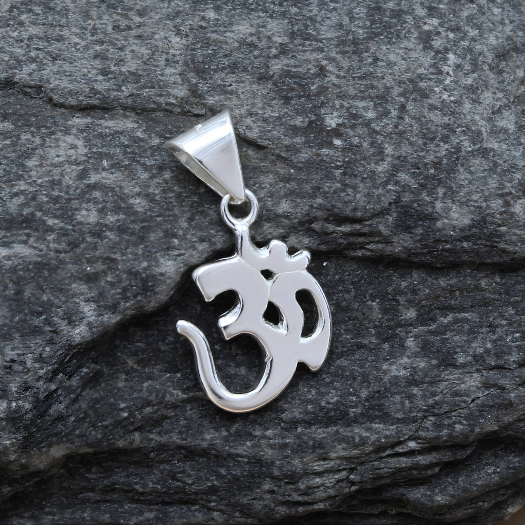 925 Real Sterling Silver OM religious God Pendant