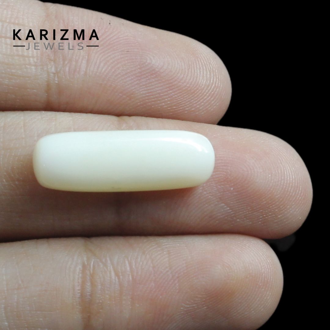 5.55Ct Natural White Coral Moonga Astrology Rashi Gemstone