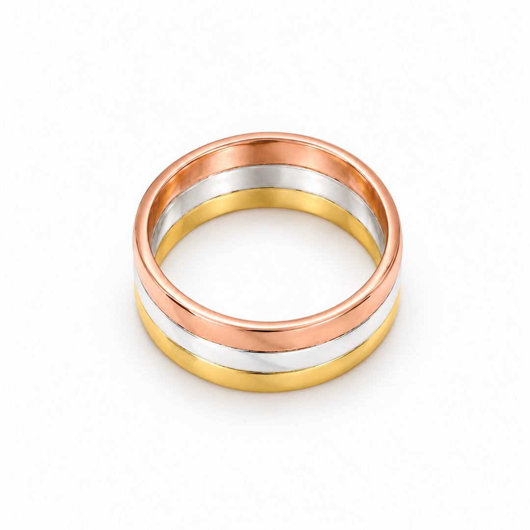 3 Dhattu Gold Silver Copper Ring for Red book remedy - Custom made