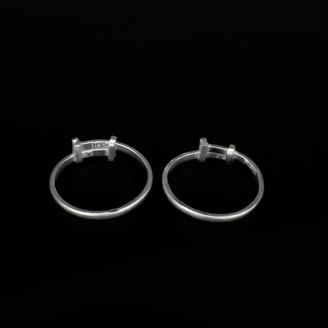 Real Sterling Silver Indian best gift for women foot Toe THUMB rings - Pair