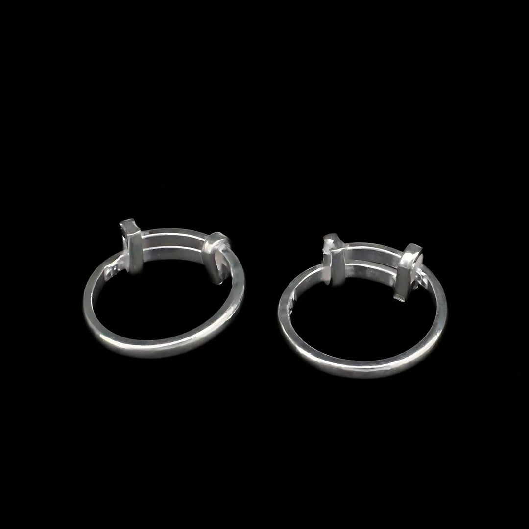 Real Sterling Silver Indian women amazing foot toe rings - Pair